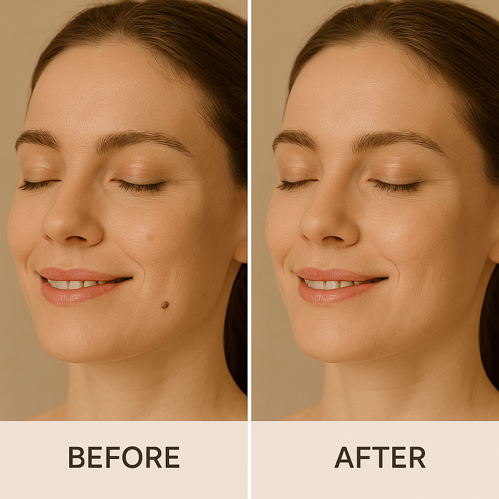 before-after-mole